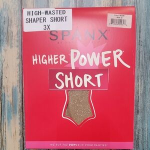 SPANX Higher Power High-Waisted Shaper Short - Nude color